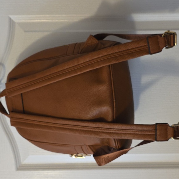 MARC NEW YORK BROWN BACKPACK WITH GOLD ACCENTS
